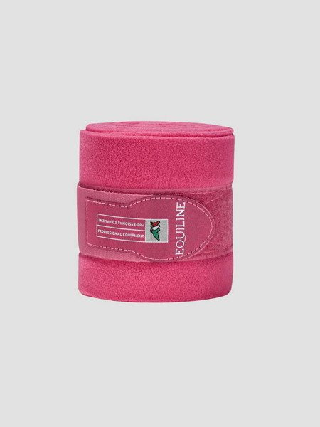 Komplet polarowych bandaży Equiline Polo - fuksja