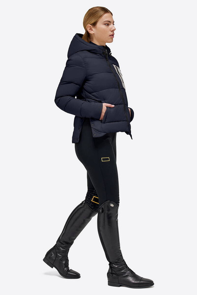 Kurtka RG Nylon Qualited Hood Puffer Cavalleria Toscana - granatowa