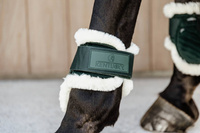 Kentucky Ochraniacze Vegan Sheepskin Young Horse Fetlock Velvet na zadnie nogi - ciemna zieleń
