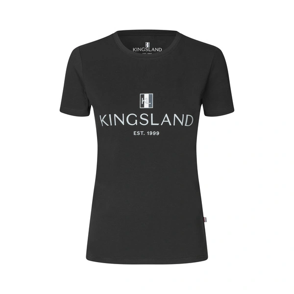 Damska koszulka treningowa Kingsland Classic Ladies Logo T-shirt - czarna