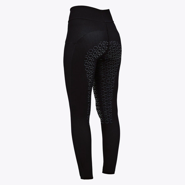 Legginsy Bonded Jersey Mesh Full Grip Cavalleria Toscana - czarne