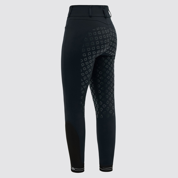 Bryczesy Full Grip z wysokim stanem Cavalleria Toscana - granatowe