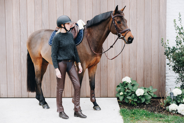 Czapsy Leather Long Chaps Dy'on - brąz
