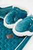 Kentucky Ochraniacze Vegan Sheepskin Young Horse Fetlock Velvet na zadnie nogi - szmaragdowe