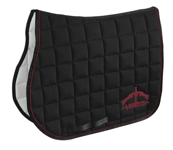 Veredus czaprak skokowy Saddlecloth Microfiber Jumping - czarny/bordo