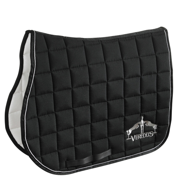 Veredus czaprak skokowy Saddlecloth Microfiber Jumping - czarny/biały