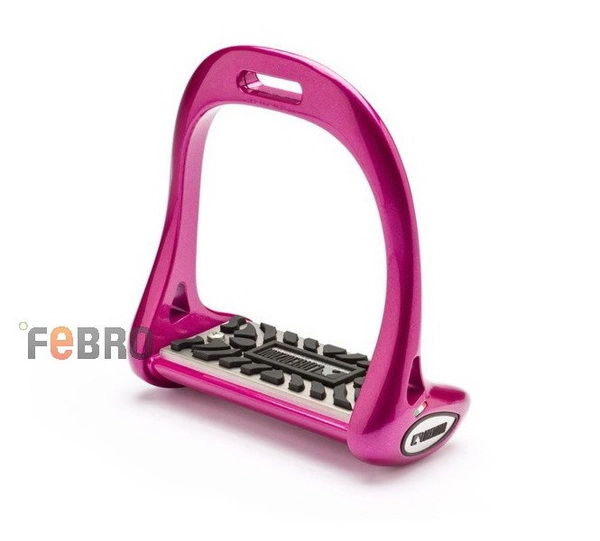 Strzemiona Lorenzini Titanium Dressage z gumowaną wkładką - fuksja