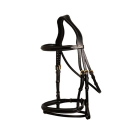 Ogłowie Dy'on D Collection Flash Noseband - czarne