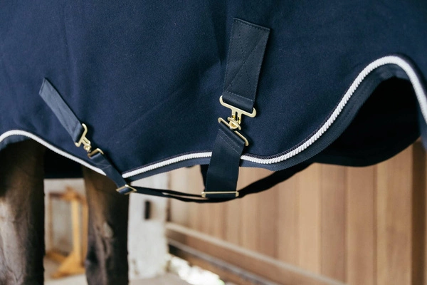 Derka wełniana Kentucky Fleece Rug Vegan Wool - granatowa