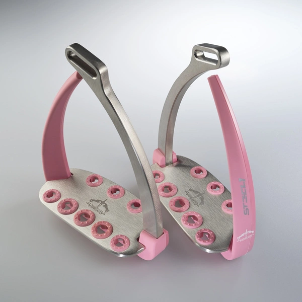Strzemiona Veredus Vita Stirrup Steel1 - jasny róż