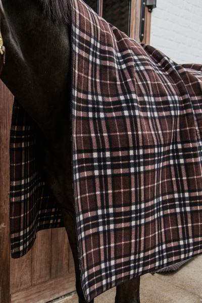 Osuszająca derka Kentucky Heavy Fleece Rug Square Stripes 210x200 cm
