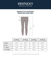 Chłopięce bryczesy z lejem kolanowym Kentucky Mexico City - białe