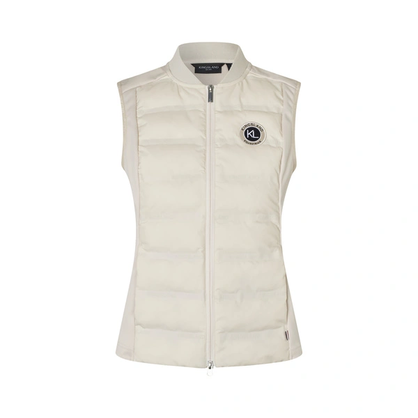 Kamizelka damska Kingsland KLLucy Ladies Hybrid Bodywarmer - beżowa