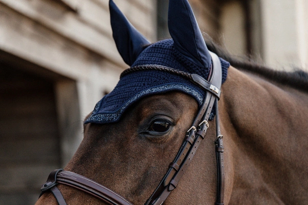 Kentucky nauszniki Wellington Glitter Stone - granatowe