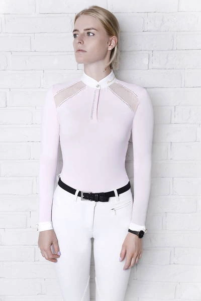 Koszula konkursowa Fleur de Lys Poppy - pudrowy róż