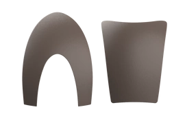 Panele KEP 2.0 Leather Taupe - przód + tył