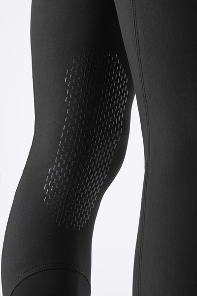Męskie bryczesy Equiline Willow lej kolanowy X-Grip - czarne