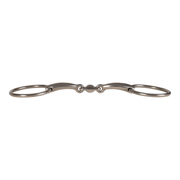 Velari wędzidło Snaffle Double Jointed Loose Ring Stainless Steel 14 mm