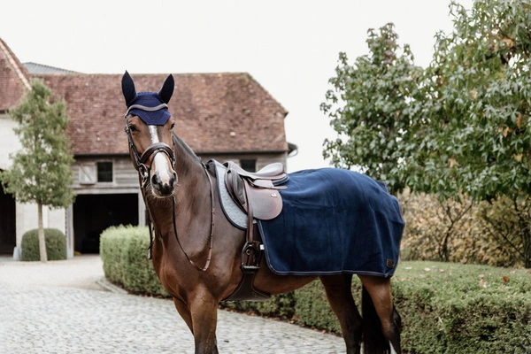 Kentucky półderka do jazdy Quater Rug Heavy Fleece - granatowa