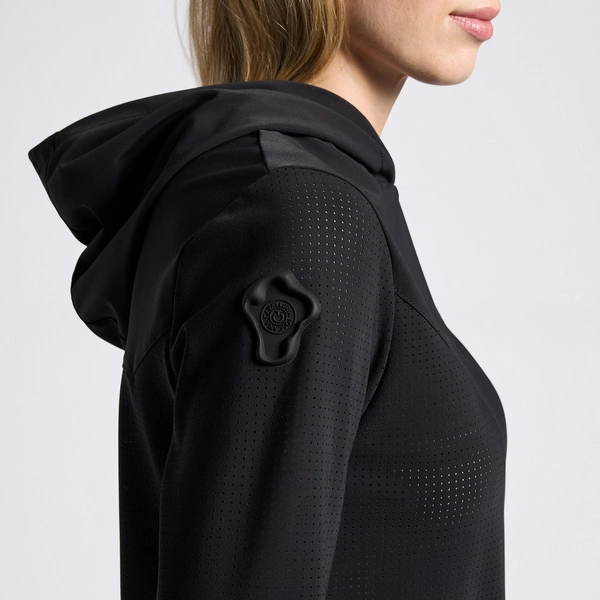 Techniczna bluza Cavalleria Toscana Crew Neck Hoodie - czarna