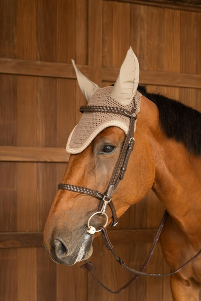 Nauszniki wyciszające Kentucky Wellington Plaited Glitter Rope - beżowe