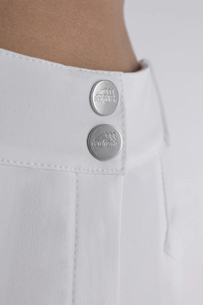 Bryczesy z wysokim stanem Equiline Arlette - białe