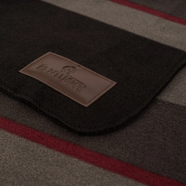 Osuszająca derka Kentucky Heavy Fleece Rug Square Stripes - czarna