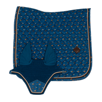 Kentucky czaprak Velvet Horse printing - granatowy