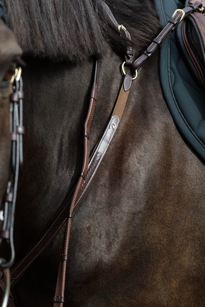 Skórzano-elastyczny napierśnik z plecionką Dy'on Bridge Breastplate D Collection