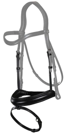 Matowy nachrapnik angielski ze skośnikiem Dy'on Dressage