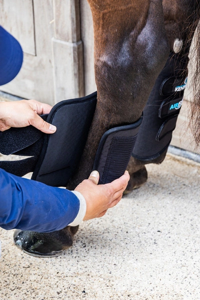 Kentucky ochraniacze na tył Eventing Boots 3D Air Flow - czarne