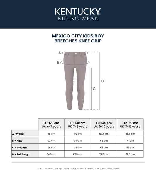 Chłopięce bryczesy z lejem kolanowym Kentucky Mexico City - szare