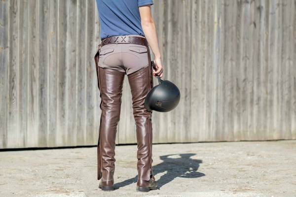 Czapsy Leather Long Chaps Dy'on - brąz