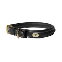 Dy'on obroża Plaited Dog - czarna