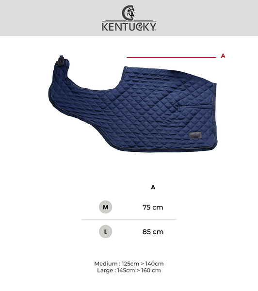 Kentucky półderka do jazdy Riding Rug All Weather 160g - czarna