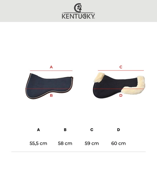 Kentucky anatomiczna podkładka pod siodło Absorb - granatowa