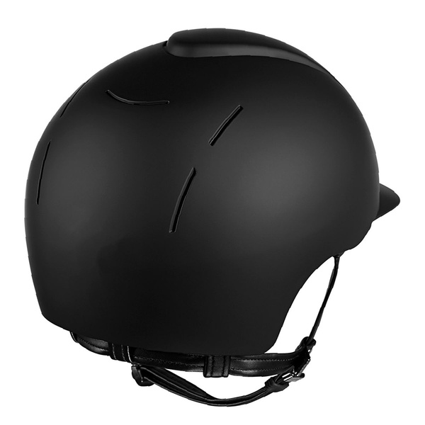 Kask KEP E.FAST - czarny z czarnymi paskami