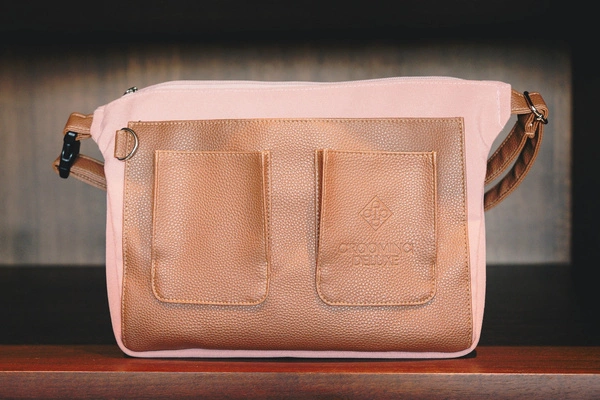 Torba Bag Canvas Kentucky Grooming Deluxe - brąz/pudrowy róż