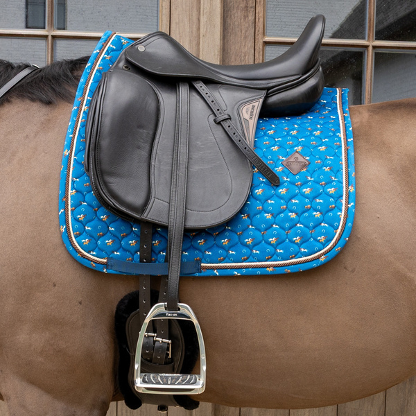 Kentucky czaprak Velvet Horse printing - granatowy
