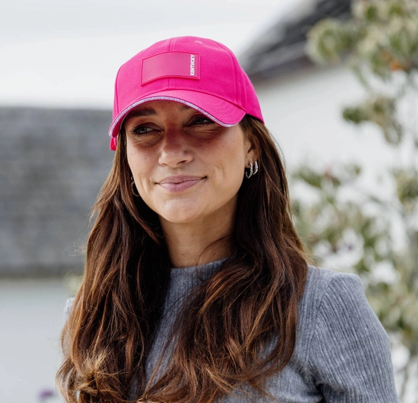 Kentucky czapka Rubber Logo - różowa