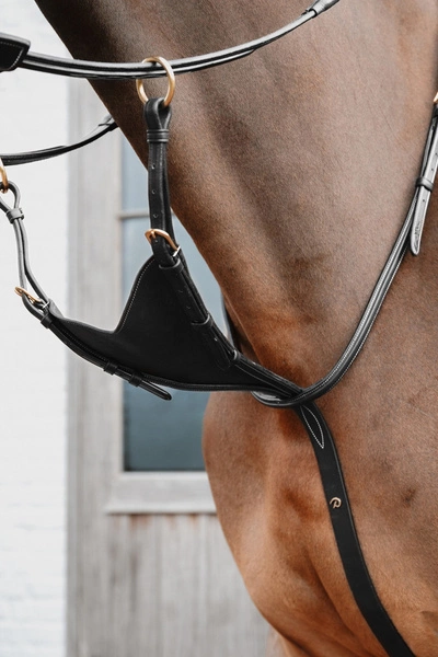 Miękki wytok Soft leather BIB Martingale Dy'on D Collection - czarny