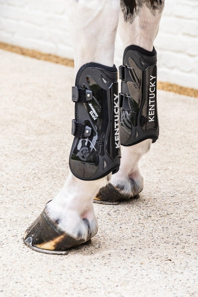Kentucky ochraniacze Tendon Boots Bamboo Velcro - czarne