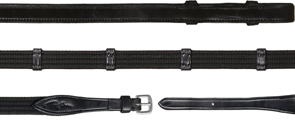 Parciane wodze z 9 stoperami 5/8" Dy'on New English - brązowe