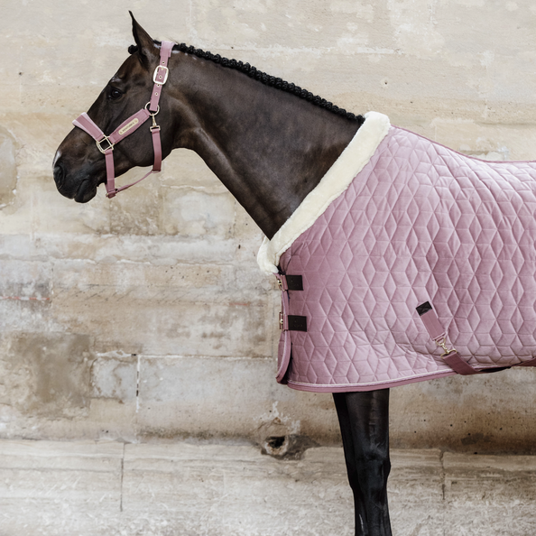 Kentucky derka stajenna Velvet 160g - pudrowy róż