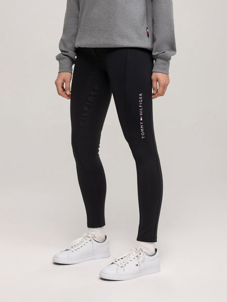 Ocieplane legginsy Tommy Hilfiger Vermont - czarne