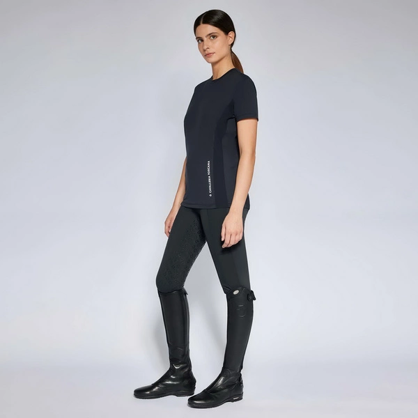 Koszulka Jersey Mesh T-Shirt Cavalleria Toscana - granatowa