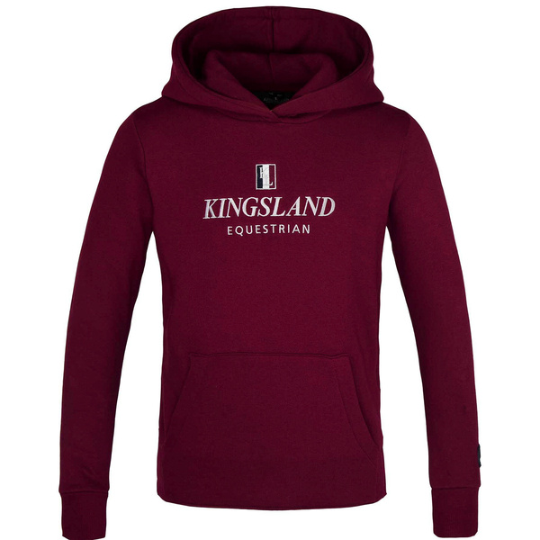 Bluza dziecięca Kingsland Classic Junior Hoodie - bordowa
