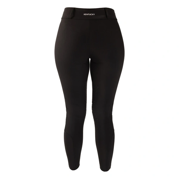 Damskie legginsy Kentucky Classic z kolanowym lejem - czarne
