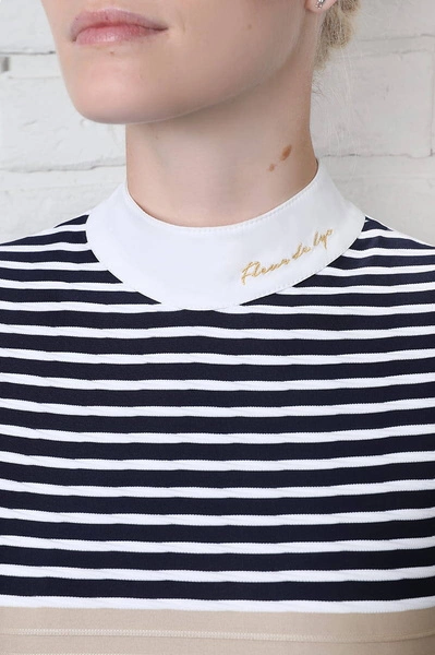 Koszula konkursowa Fleur de Lys Foxglove - beż / granat