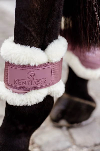 Kentucky Vegan Sheepskin Young Horse Fetlock na zadnie nogi - różowe